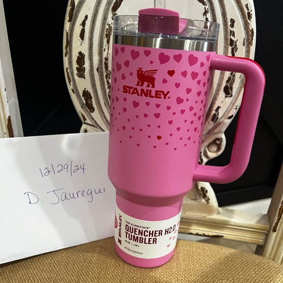 Stanley Pink Heart Quencher Tumbler - Picture 1 of 1